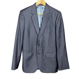Paul Smith Soho Fit 100% Wool Blazer Jacket 36R Dark Blue Preppy Work Wedding